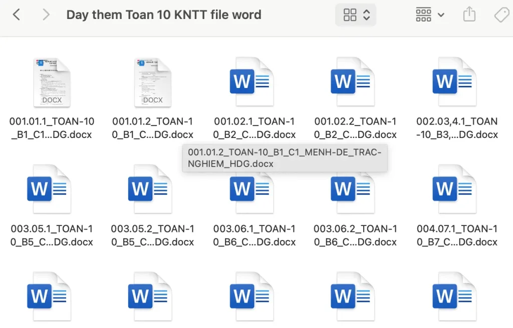 Giáo án Dạy thêm Toán 10 KNTT file word