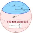 thể tích chỏm cầu