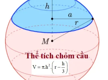 thể tích chỏm cầu